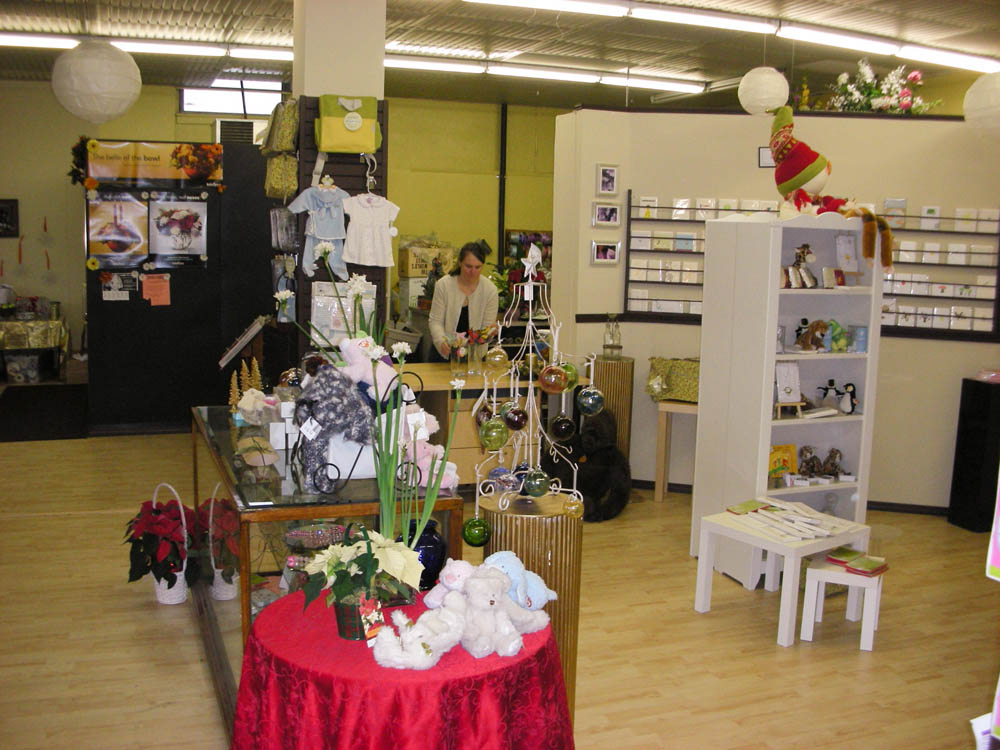 sarah at flower shop