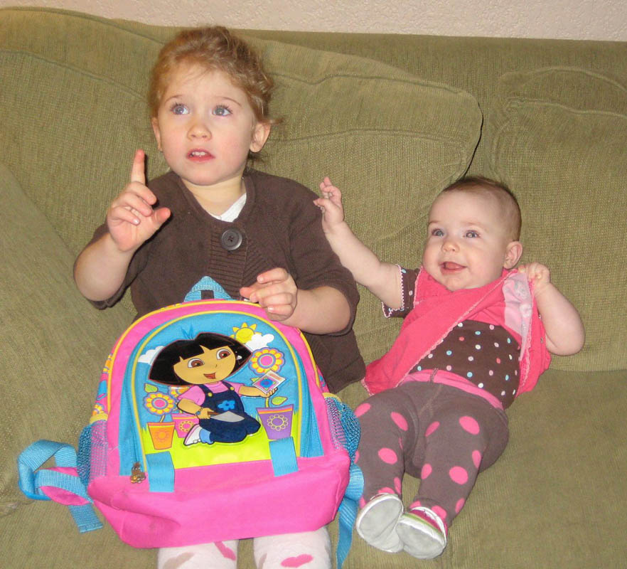 january_maddy and katie at home