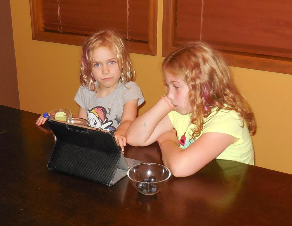 june_katie and maddy at home