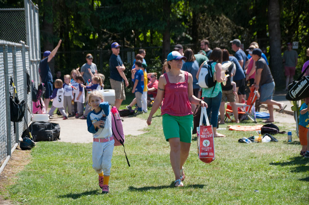 may_sarah and katie softball