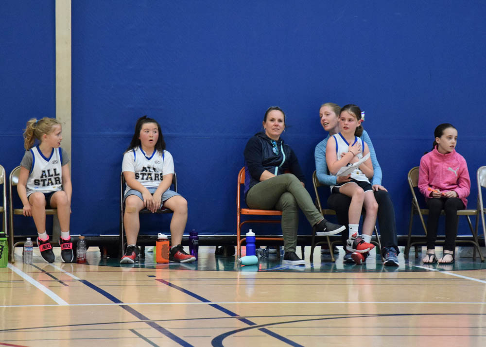 june_sarah and katie basketball