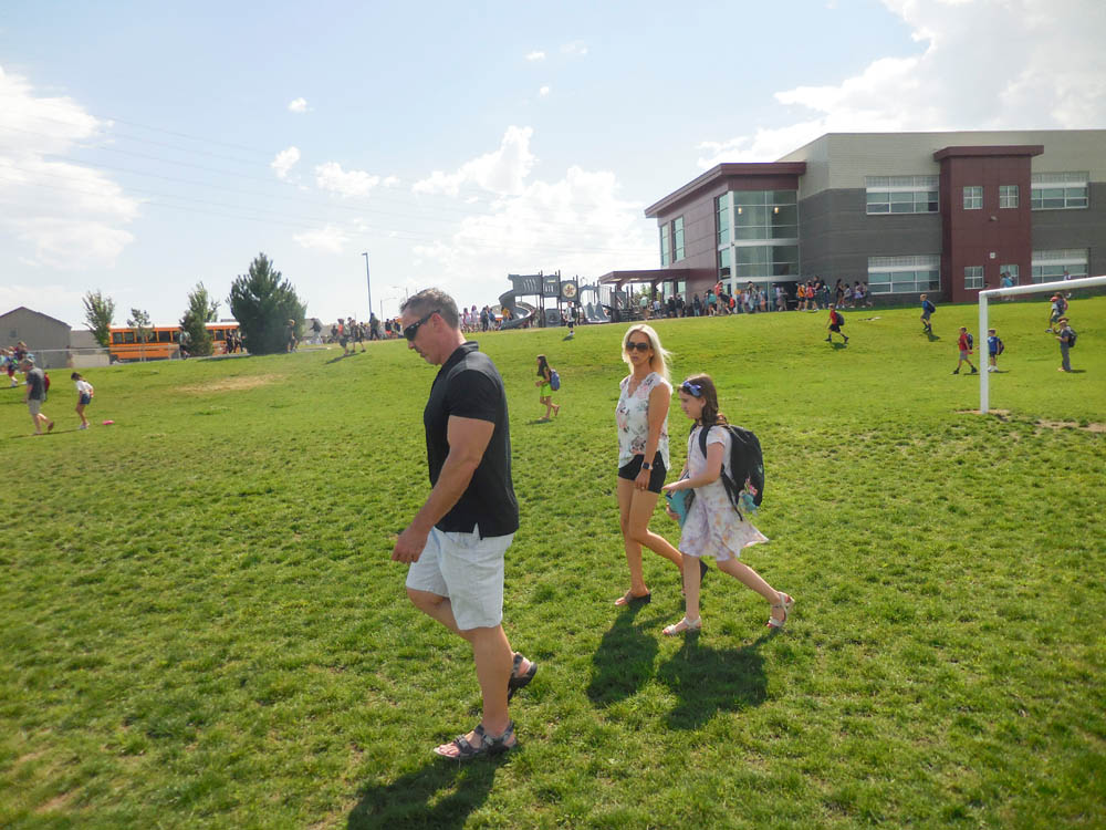 august_noah sandy and mandy end first day of fifth grade