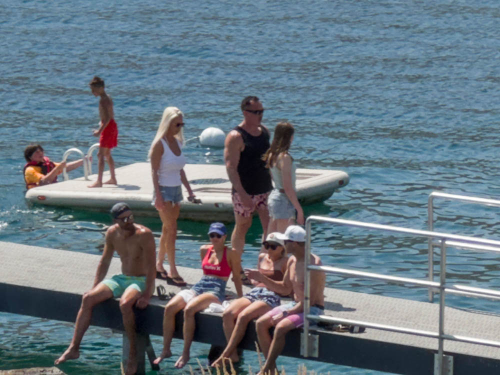 sandy noah amanda at chelan dock